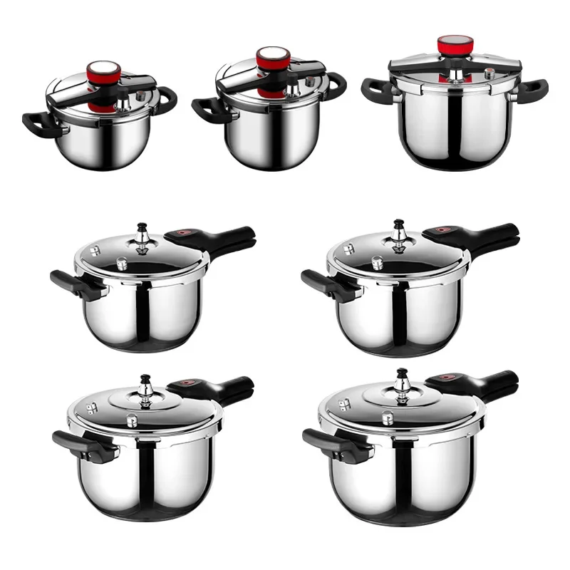 

100Kpa Pressure Cooker 304 Stainless Steel Explosion Proof Panela De Pressão No Coatinig General Use ForGas and Induction Cooker