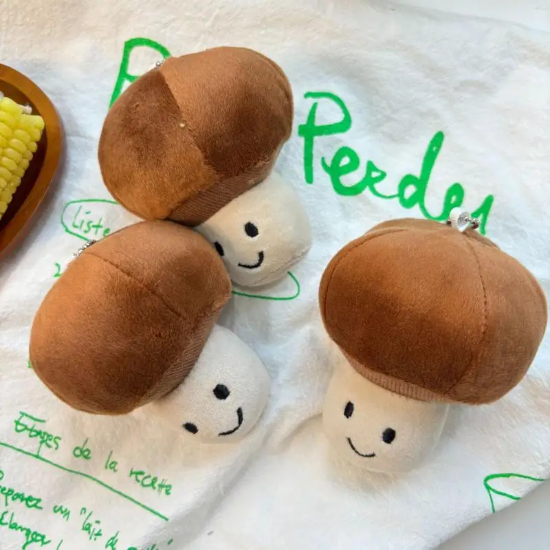 

Гриб, плюшевая игрушка, брелок, мультяшная овощная мягкая кукла, кулон, автомобильный брелок для ключей, рюкзак, сумка, декор, подарок для ребенка