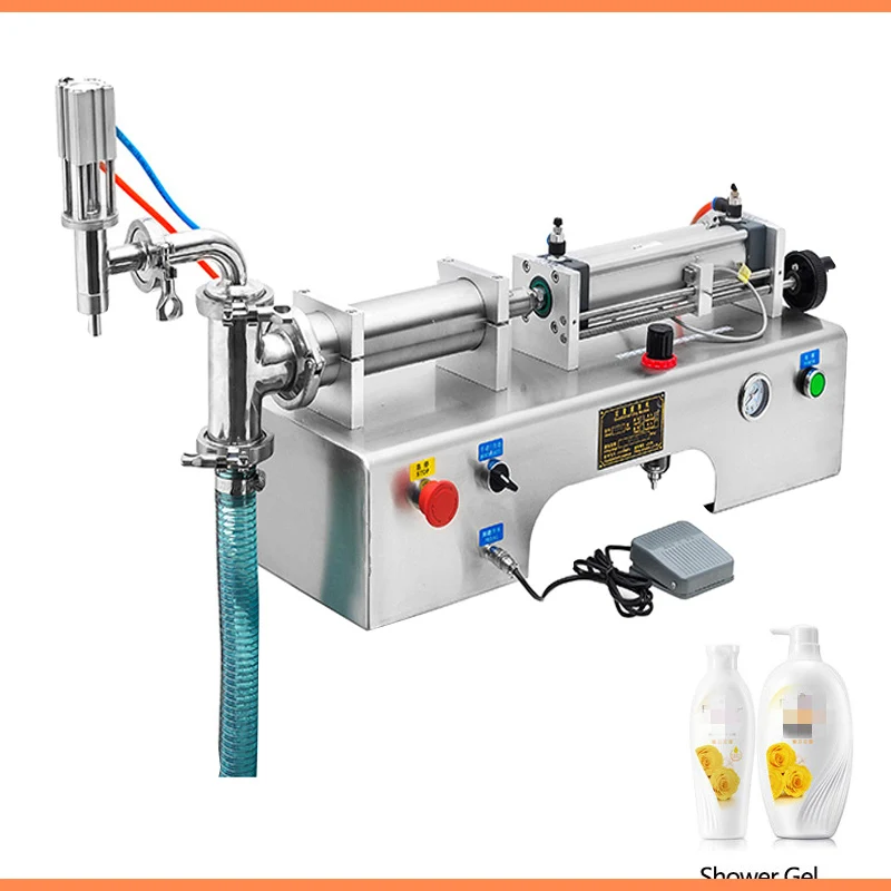 Máquina de llenado de líquidos semiautomática, máquina de llenado cuantitativa de aceite de mayonesa SS304, grado alimenticio, se puede personalizar