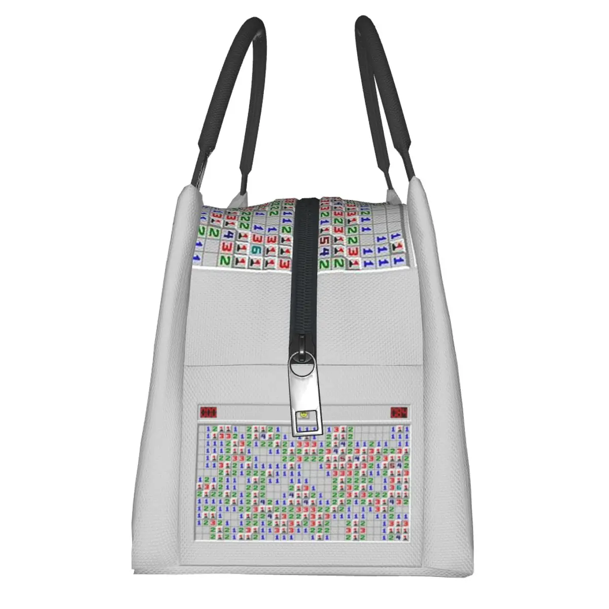 Minesweeper Fun Game Insulated Lunch Bag for School Picnic Storage Food Boxes Portable Container Cooler Thermal Lunch Box Tote
