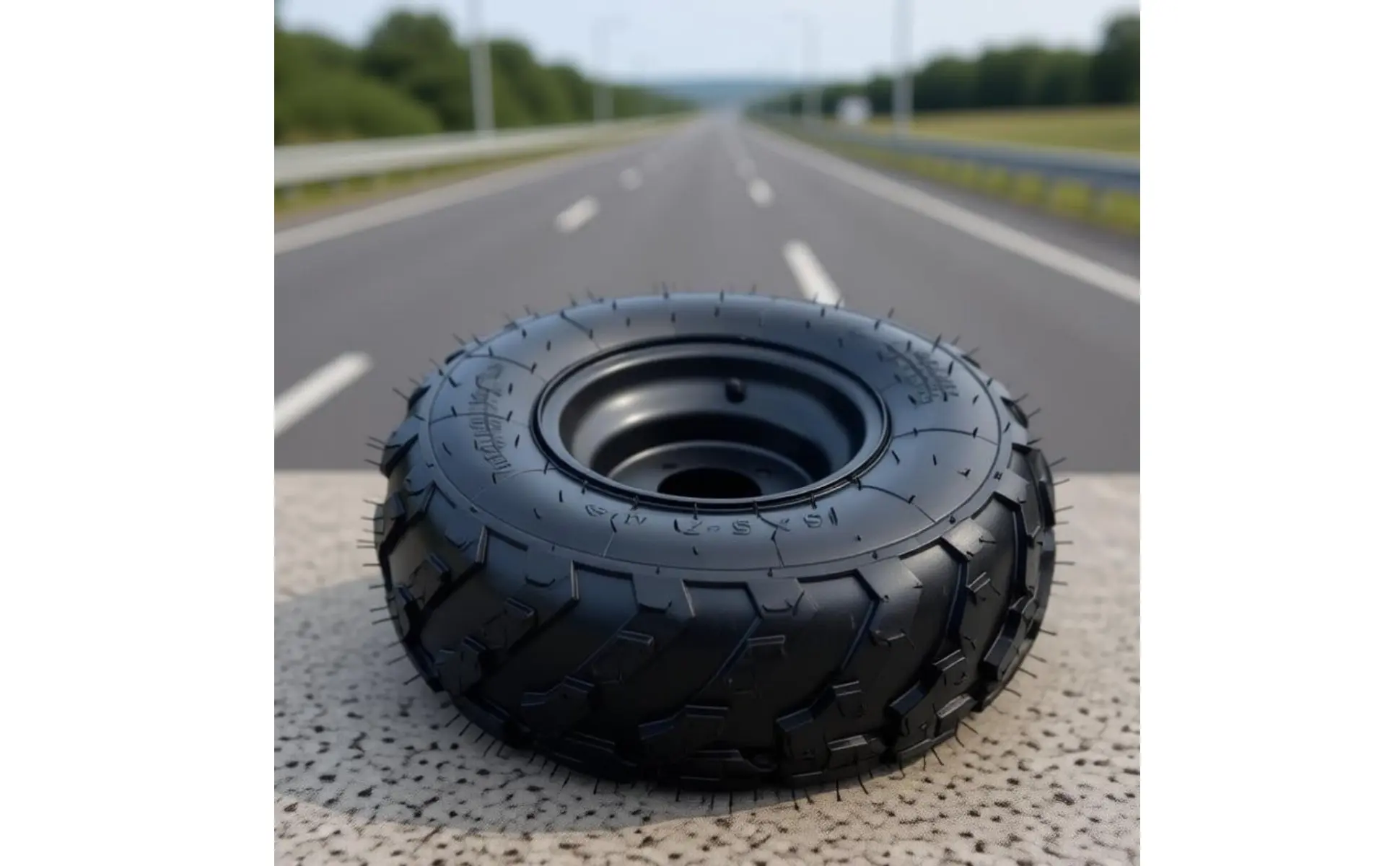 Go-Kart Kart Tire and Rim Heavy Duty 16x8-7 Go-Kart Kart Wheel Tire Away-Road Part High Performance for Beach