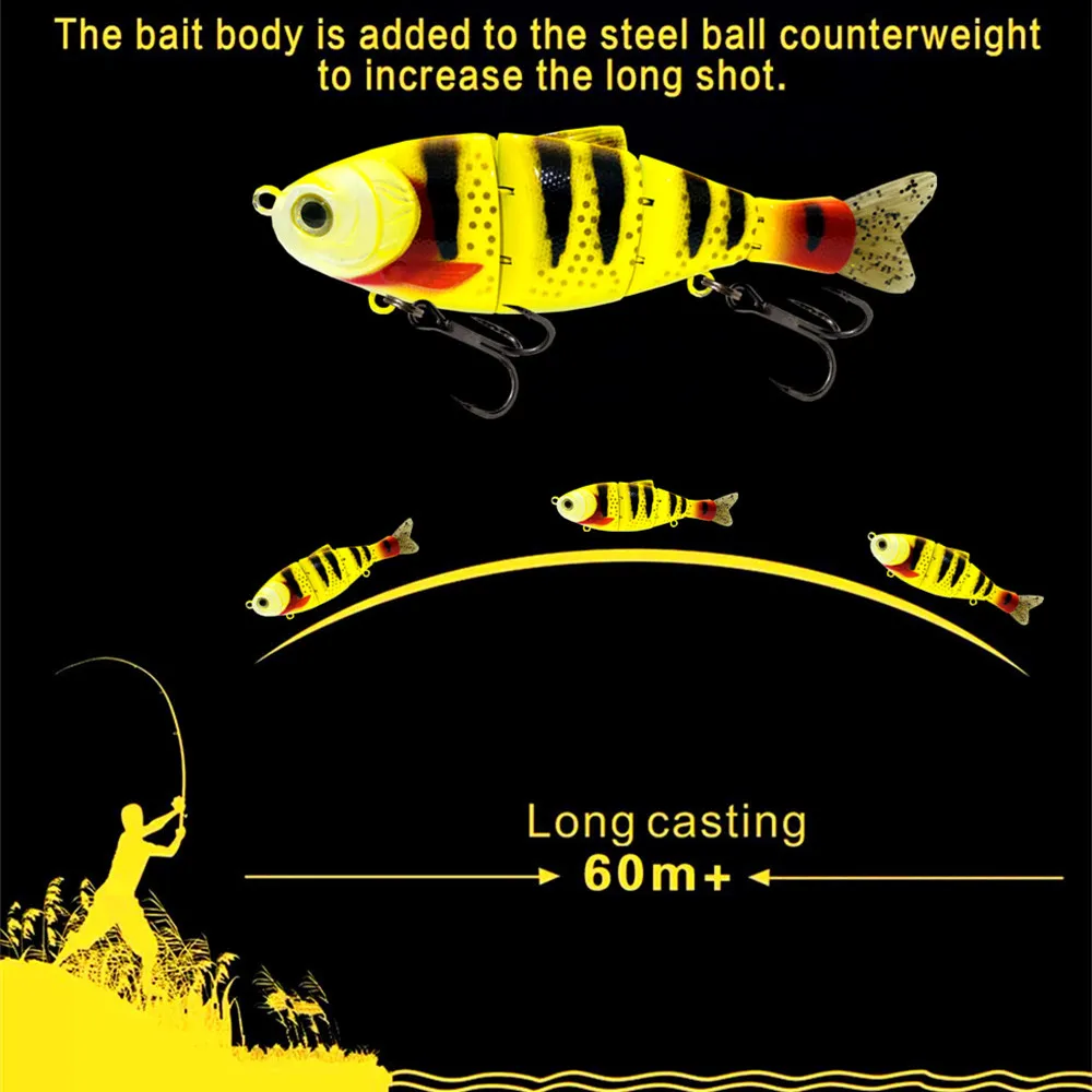 GRS 2022 nouveau Swimbait lent coulant 170mm 61g appât dur leurre de pêche texturé peau réaliste courbée 'S' nager pour bar truite brochet