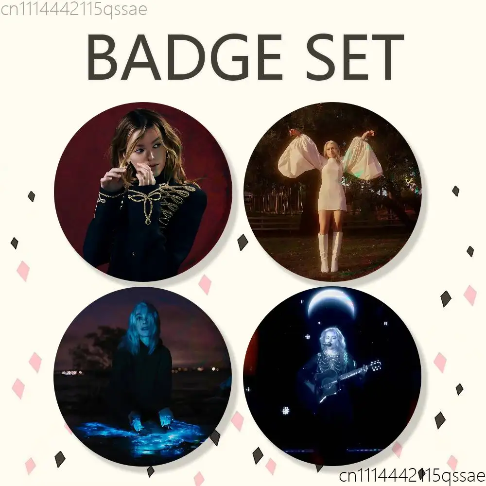 Lost P-Phoebe Bridgers Weekend 25mm 75mm 44mm 58mm 32m Coin Badges Personalized Handmade Round Brooches Pins Accessory