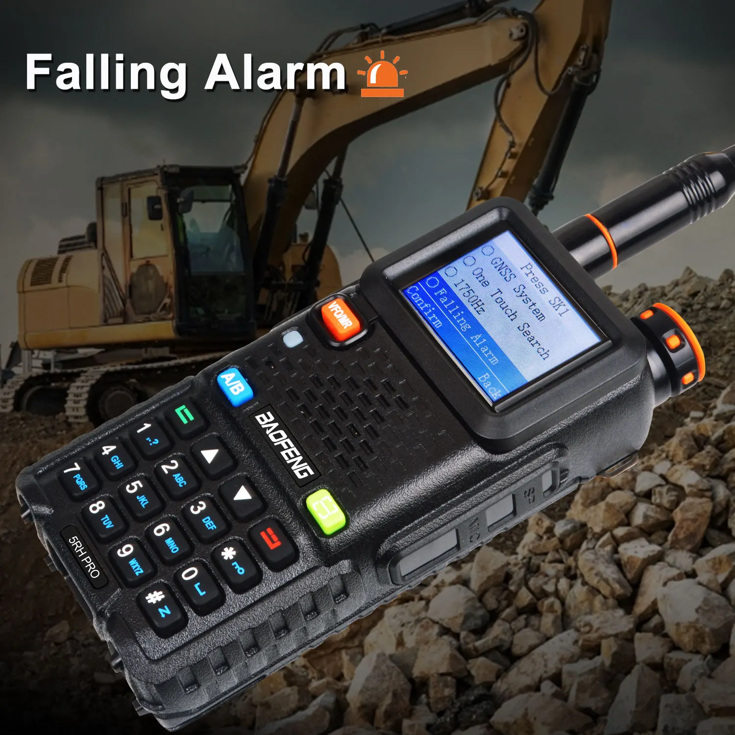 Baofeng 5RH Pro GPS Walkie Talkie Multi Band AM FM NOAA Wirless Copy Frequency Type-C UV-5RH PRO  Pro 5RHPro