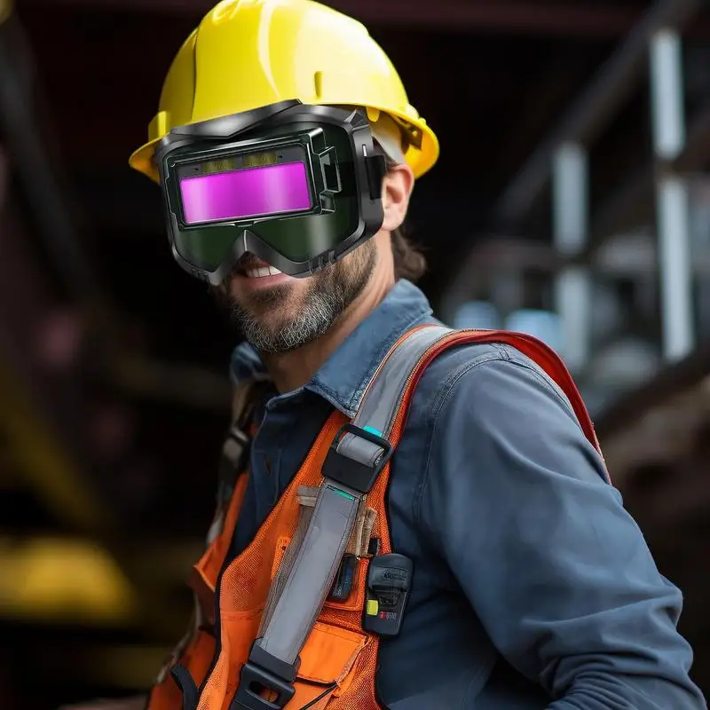 

Welder Glasses Wide Shade Wrap-Around Protection Welding Lens Comfortable Protective Lens Eyewear For Enthusiasts Professionals