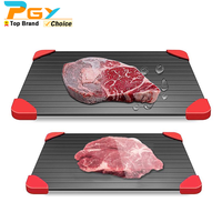 Large Size Aluminum Defrosting Tray for Frozen Meat with Super-Fast Defrost Thawing Plate Natural Fast & Magic Defroster Board