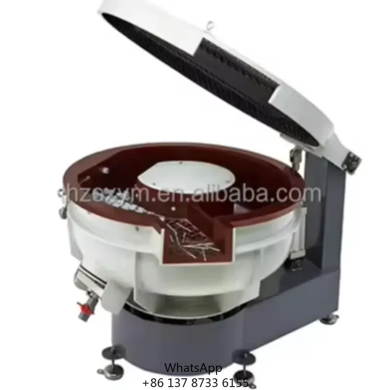 High Efficiency Cutlery Fork Spoon Polishing Vibratory Tumbling Finishing And Grinding Machine With Soundproof Cover