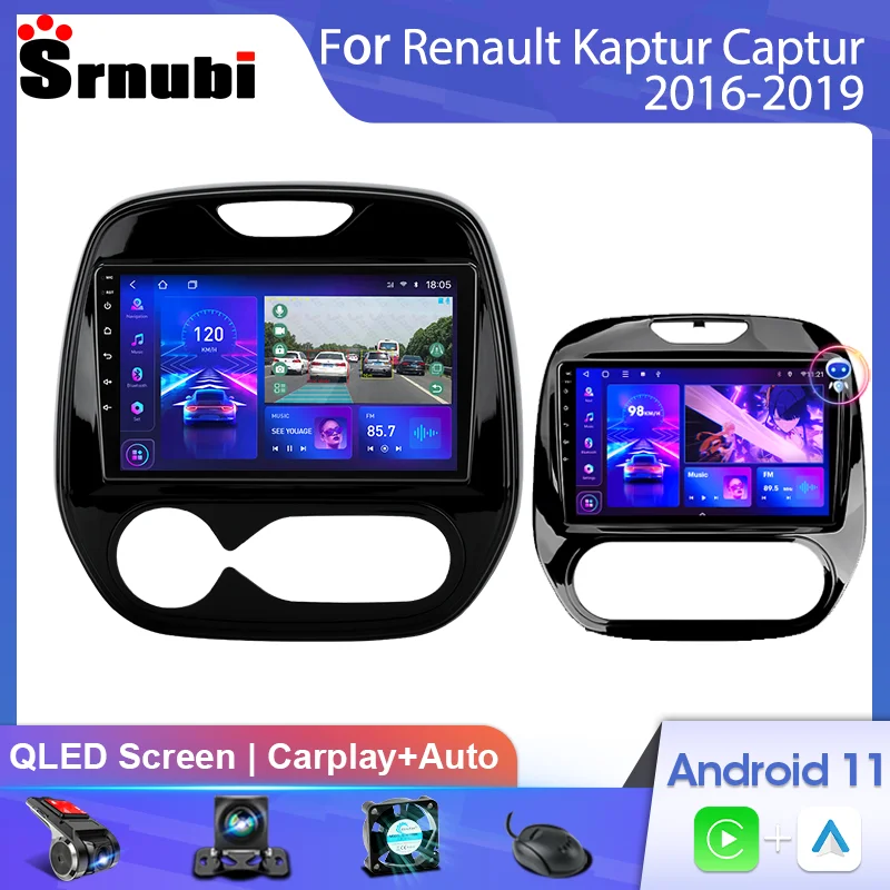 2Din Android 11 for Renault Kaptur Captur 2016-2019 Car Radio Multimedia Player Carplay Auto Stereo Head Unit Audio Navigatore