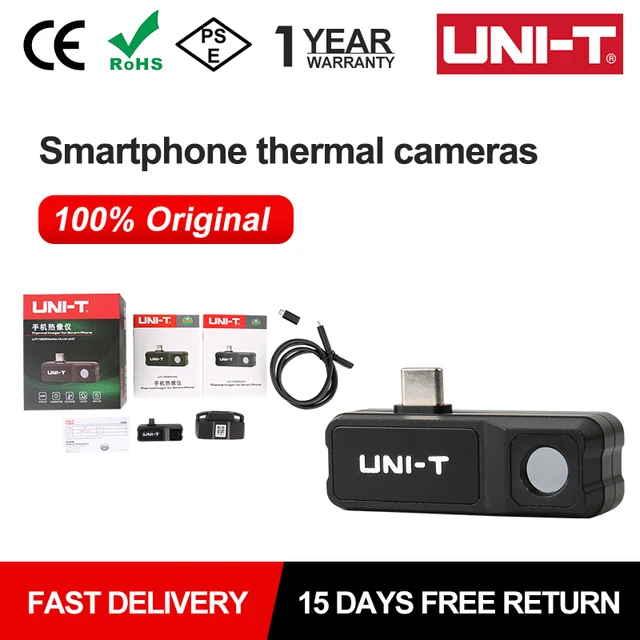 UNI-T UTi120 Mobile UTI120MS USB kamera termowizyjna na podczerwień telefony komórkowe kamera termowizyjna kamera do naprawy