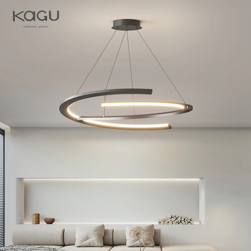 Modern Chandelier For Living Room Minimalist Atmosphere Main Lamp Light Luxury Nordic Simple Restaurant Ceiling Pendant Lamp