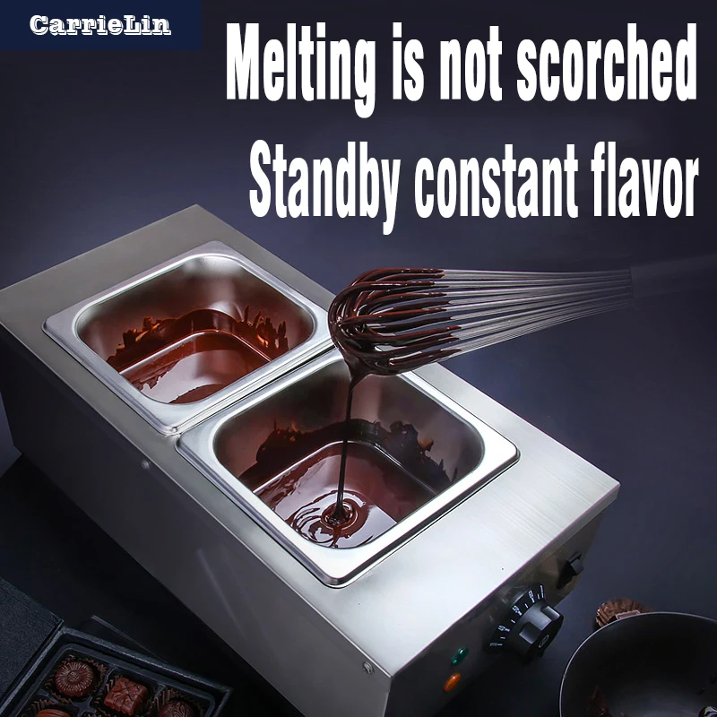 BEIJIAMEI Chocolate Melting Pots Commercial Double Hot Chocolate Dipping Melting Machine Cylinder Electric Warmer Melter