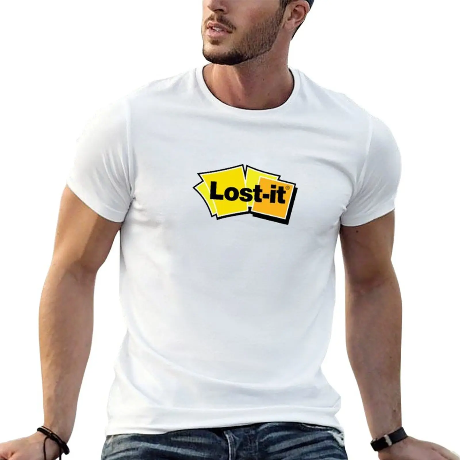 

LOST IT - PARODY LOGO T-Shirt t shirt man casual cotton t shirt pack cotton tshirt 100% T-shirt