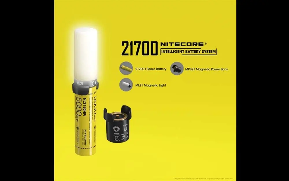 Combo: Nitecore Intelligent Battery System MPB21 KIT: 3-in-1 Light, Charger & Powerbank w/2x extra NL2150HPi battery