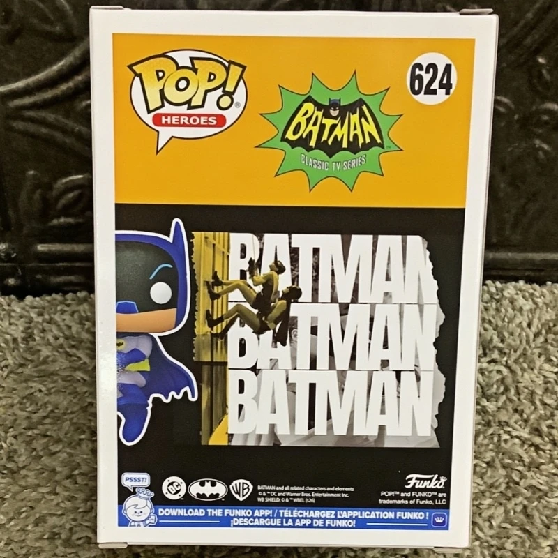Funko Pop Original Heroes Batman Classic TV Series #624 Vinyl Action Figure Collectible Model Desktop Ornament Toy Gift for Fans