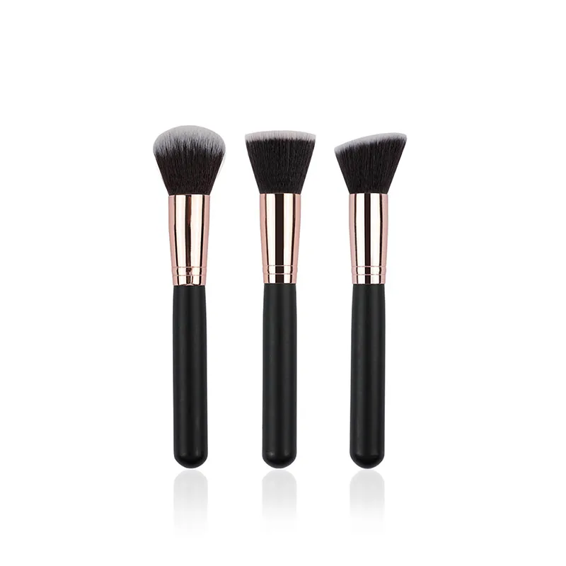 Pincel de maquiagem cabeça plana pincel de fundação cabeça oblíqua grande pincel de contorno adequado para pó líquido creme ferramenta de maquiagem