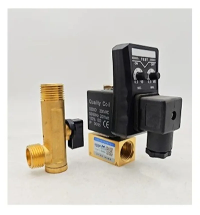 Air Compressor Electronic Drainage Valve Timer Controller Automatic Air Storage Tank G1/2 Solenoid Valve Air Pump Discharge OPT