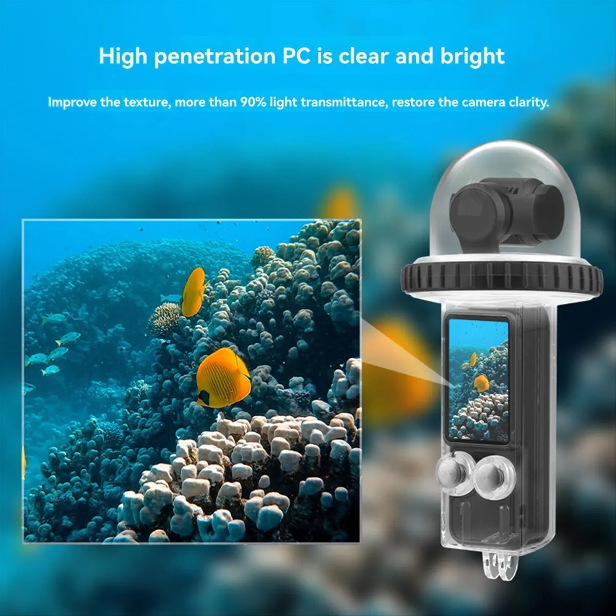 【~ New Y24A】For 3 Underwater Diving Housing, Protective Shell, Camera Accessories for Enhanced Photography A