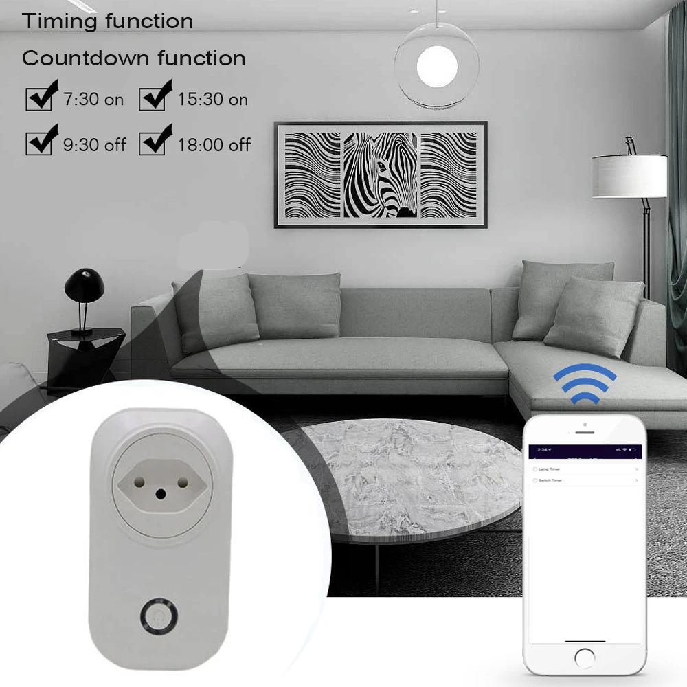 Switzerland Socket Smart Plug Wifi Socket 16A 3500W Power Monitor Tuya Life Works With Alexa Google Home