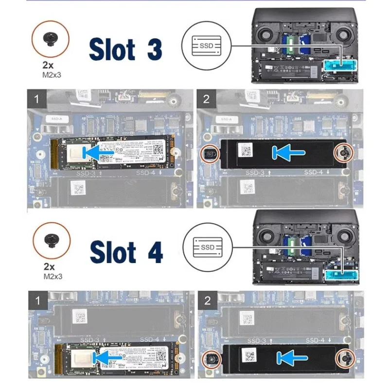 Imagem -04 - Placa-mãe para Dell Alienware Área 51m r2 25 Sata para M.2 Ssd Nova Atualização