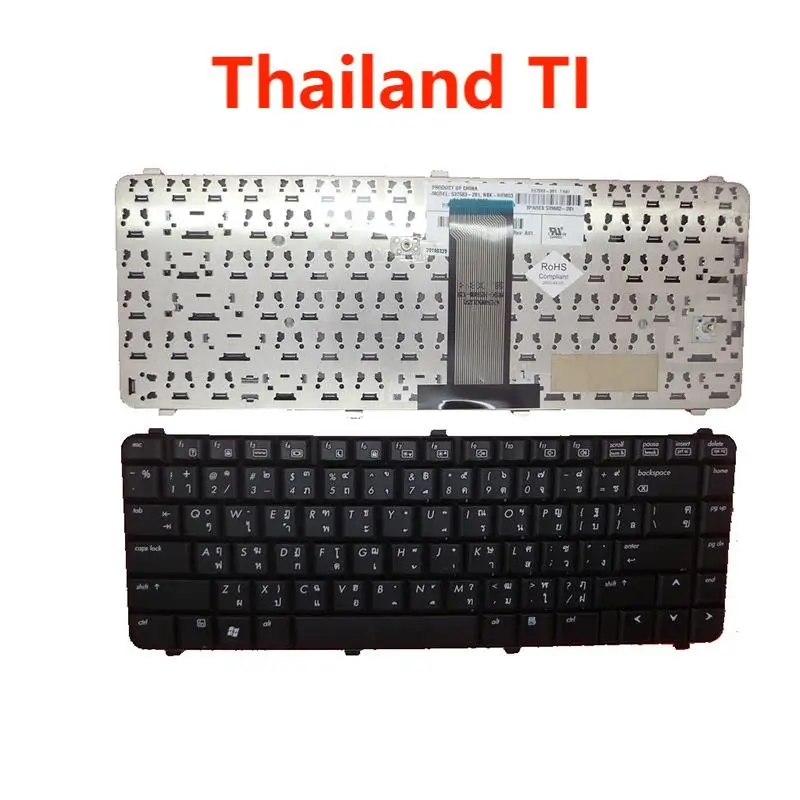 Laptop Keyboard For HP CQ510 CQ511 CQ515 CQ516 CQ610 CQ615 V061126CS1 Black Thailand TI 539682-281