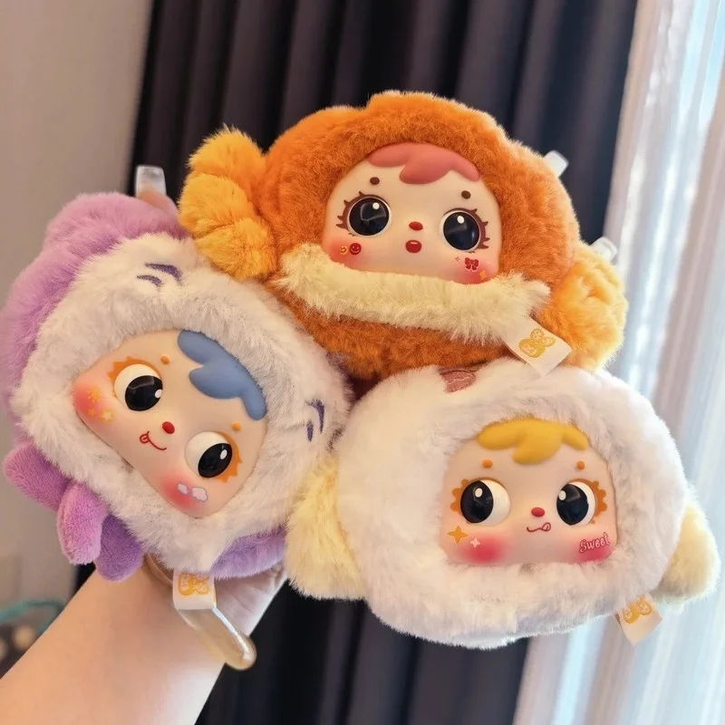

New Authentic Product Three Little Hairy Underwater Mobilization Cute Plush Blind Box Bag Pendant Girl Gift Surprise Toys Gifts