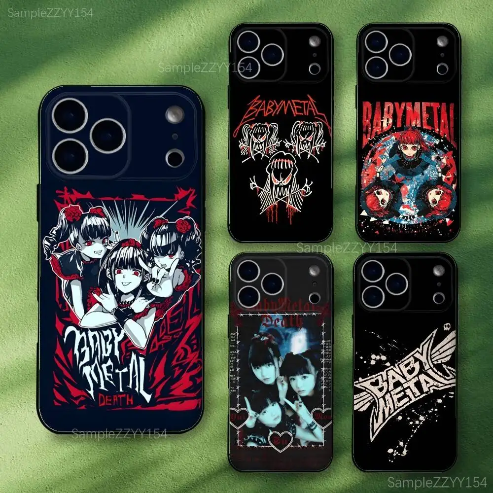

Rock Band Babymetal Phone Case For iPhone 17,16,15,14,13,12,Pro,Max,Plus,E,SE4,Air,Mini Black Soft Funda