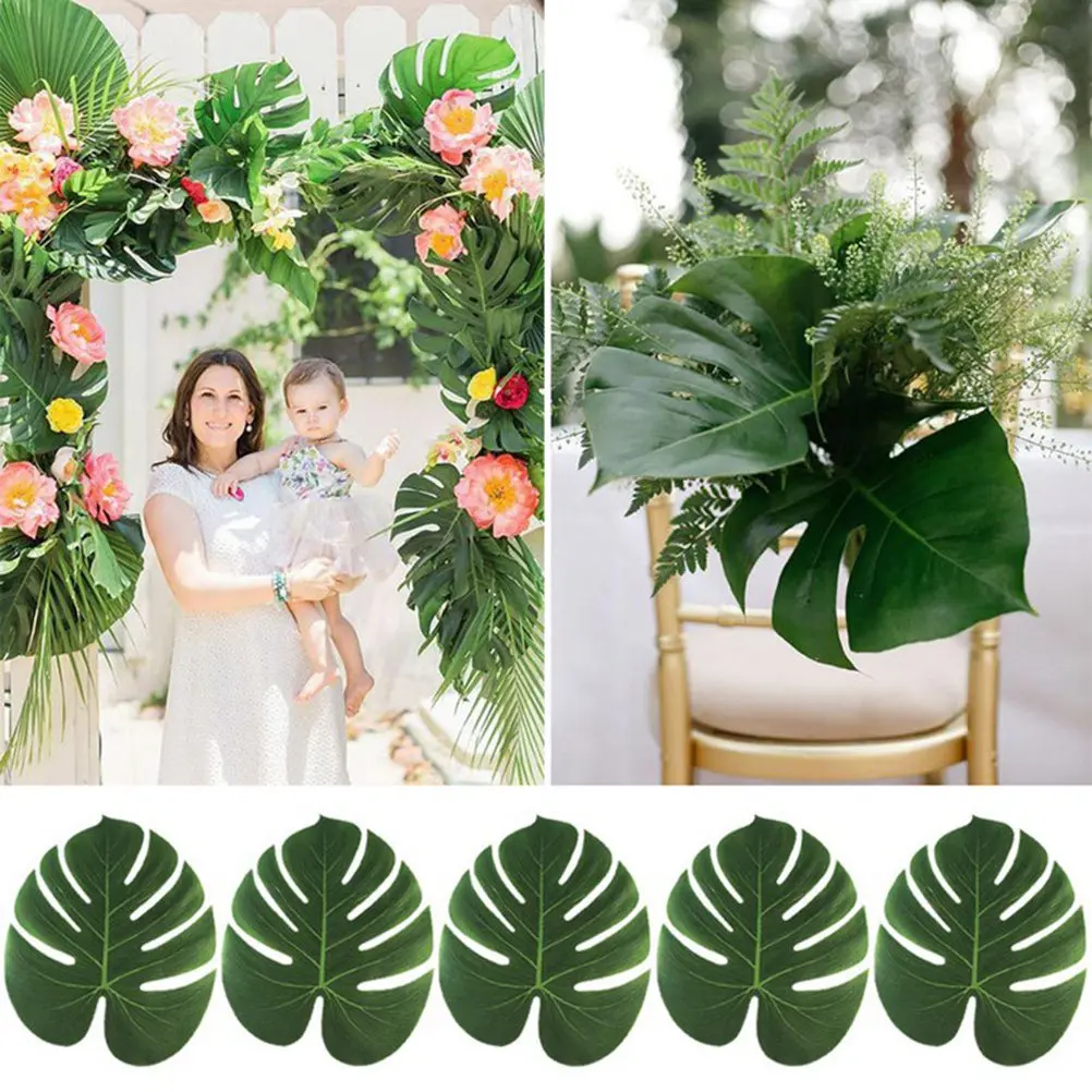 30-folhas-de-tartaruga-artificiais-premium-para-decoracao-de-casa-jardim-escritorio-e-varanda-folhas-verdes-de-monstera-simuladas-planta-falsa-criativa