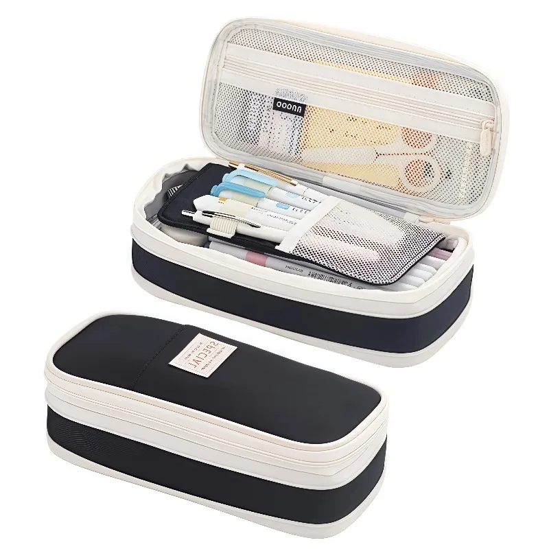 Pencil Case School Supplies Large Capacity Pencil Pouch Bag Office Desk Multi-functional Pen Storage Bag Students Stationery Box