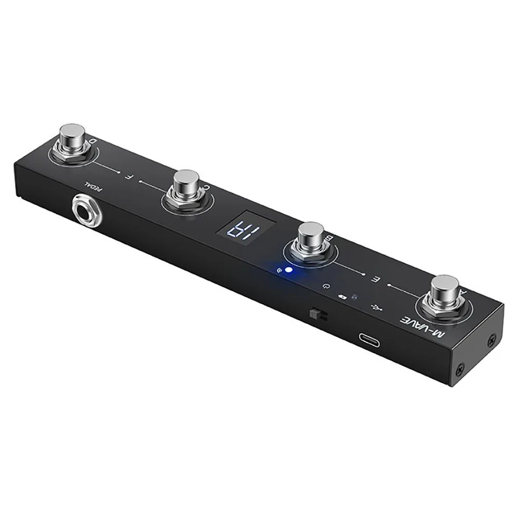 M-VAVE-controlador MIDI inalámbrico BT, dispositivo portátil con 4 botones, Control por aplicación, Audio de escenario