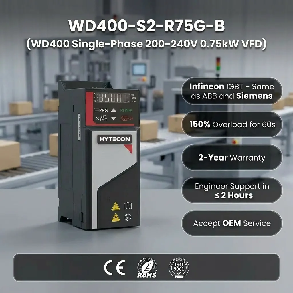 Vfd 0.75Kw Mini Inverter - Mini VFD Single Phase 220V Input