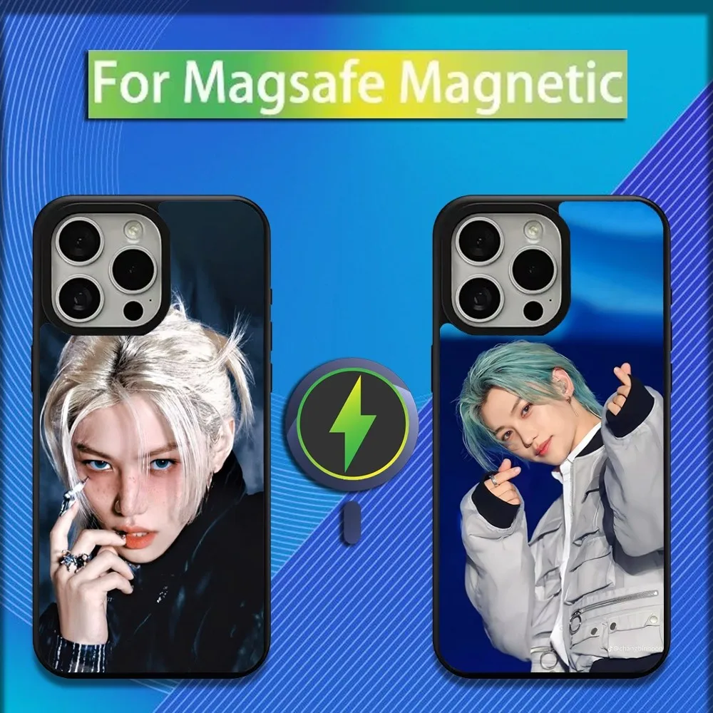 Singer BOY F-Felix L-Lee Phone Case For iPhone 16,15,14,13,12,11,Plus,Pro,Max,Mini Magsafe Magnetic Wireless Charging