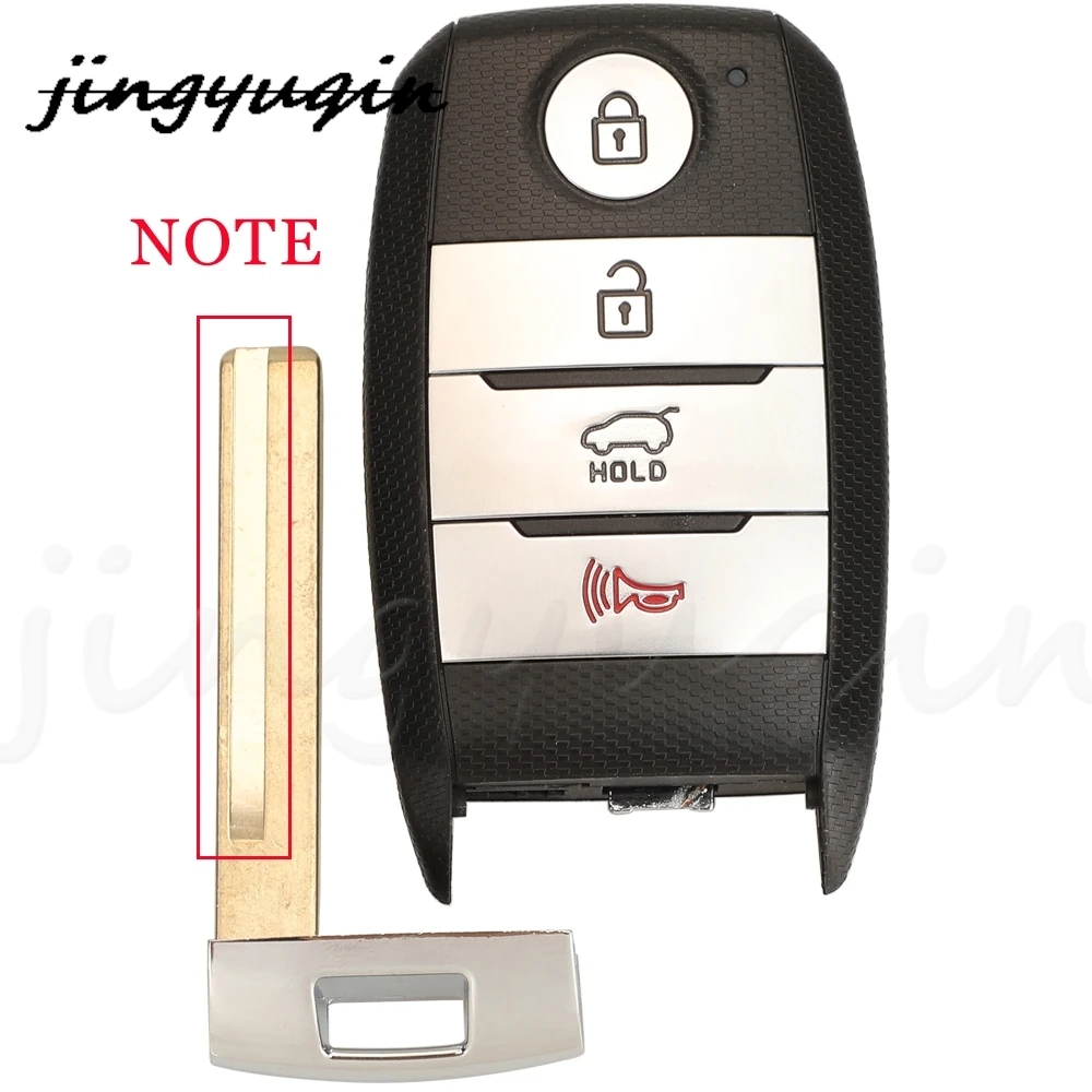Jingyuqin 4 botones mando a distancia inteligente para coche Fob 433MHz ID47 Chip para Kia Sportage 95440-D9000/C6100