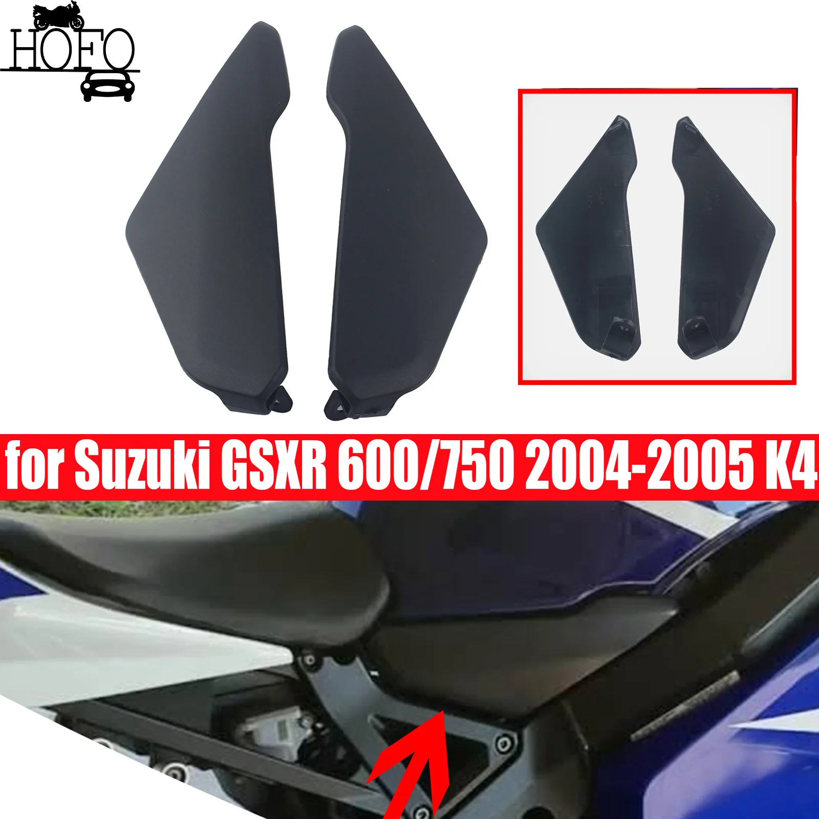 

for Suzuki GSXR 600/750 2004-2005 K4 Motorcycle Lower Gas Tank Fairing Side Panel Trim Cover ABS Plastic