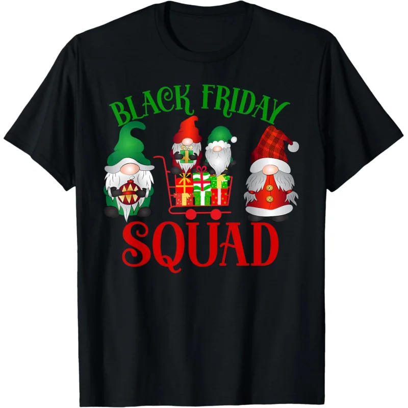 

Friday Gnome Shopping Squad Black Family Christmas Gnomies T-Shirt