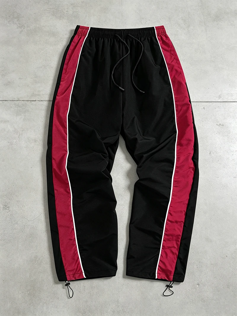 Trendige, sportliche Herrenhose mit Linien, Fitnessstudio, Workout, Laufhose mit Seitentaschen, sportliche, schnell trocknende, atmungsaktive Jogginghose – Detail 32