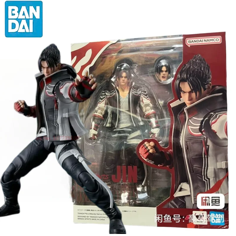 

100% оригинал в наличии Bandai S.H. Фигуртс Shf Tekken 8 Jin Kazama анимационная фигурка, игрушка, подарок, Коллекционная модель, подарок, игрушка