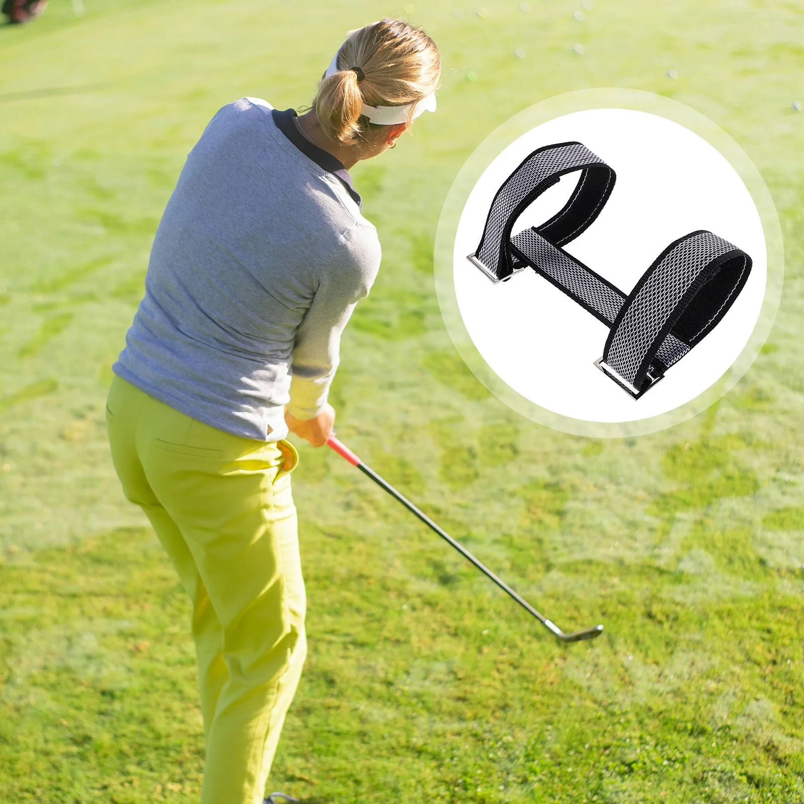 

Golf Swing Corrector Elastic Arm Band Beginners Swing Alignment Training Aid Practical Golf Tool Golfing Wrist Arm Corrector