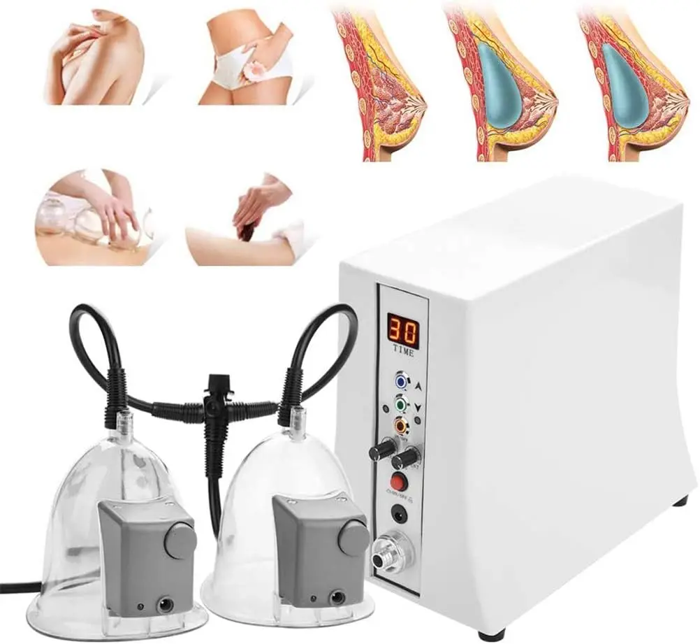 

Electric Chest Vacuum Suction Cup Therapy Breast Enhance Cellulite Treatment Cupping Breast Enhancement Massager