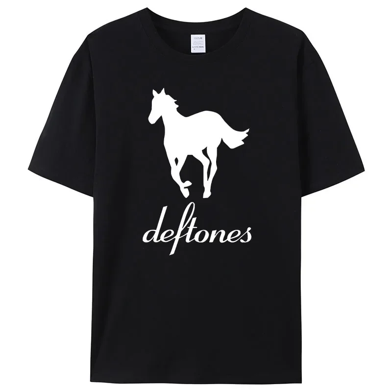 Camiseta con estampado de diamantes para hombre, ropa de marca nueva, Deftones, Merch Chino, Brown e, 2024