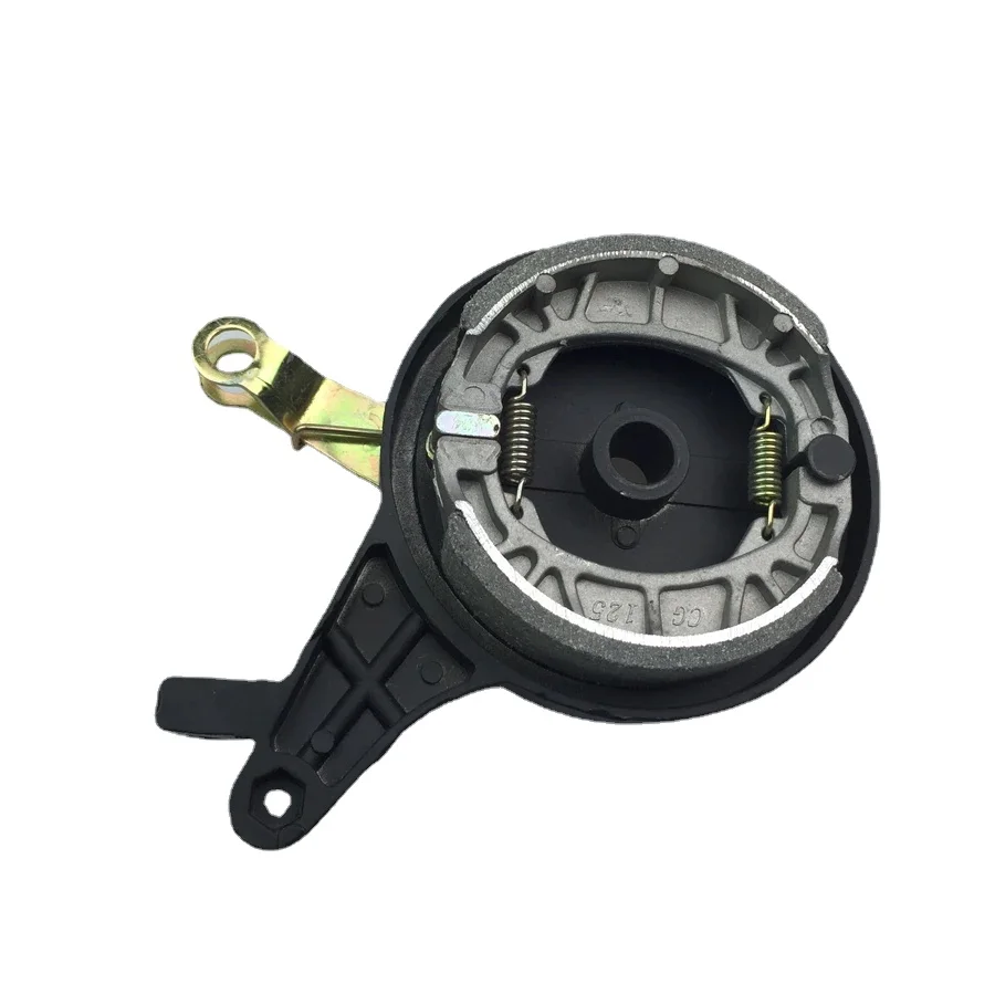 Electric Vehicle Rear Drum Brake,Black 110 Electric Motorcycle Rear Drum Brake Assembly,rear Brake, Electric Vehicle Rear Brake