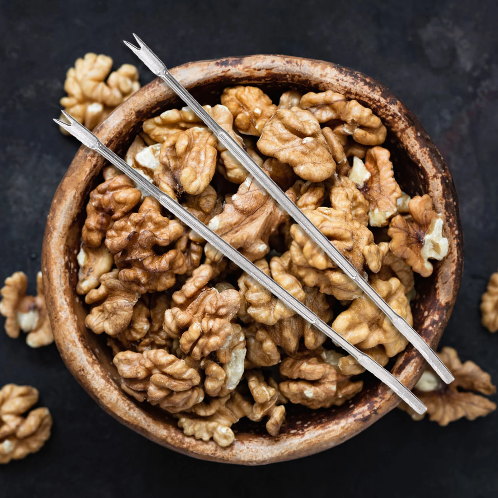 

12Pcs Stylish Stainless Steel Seafood Forks Perfect for Crab Lobster Shells Crab Fork Lobster Forks Nut Seafood Fork