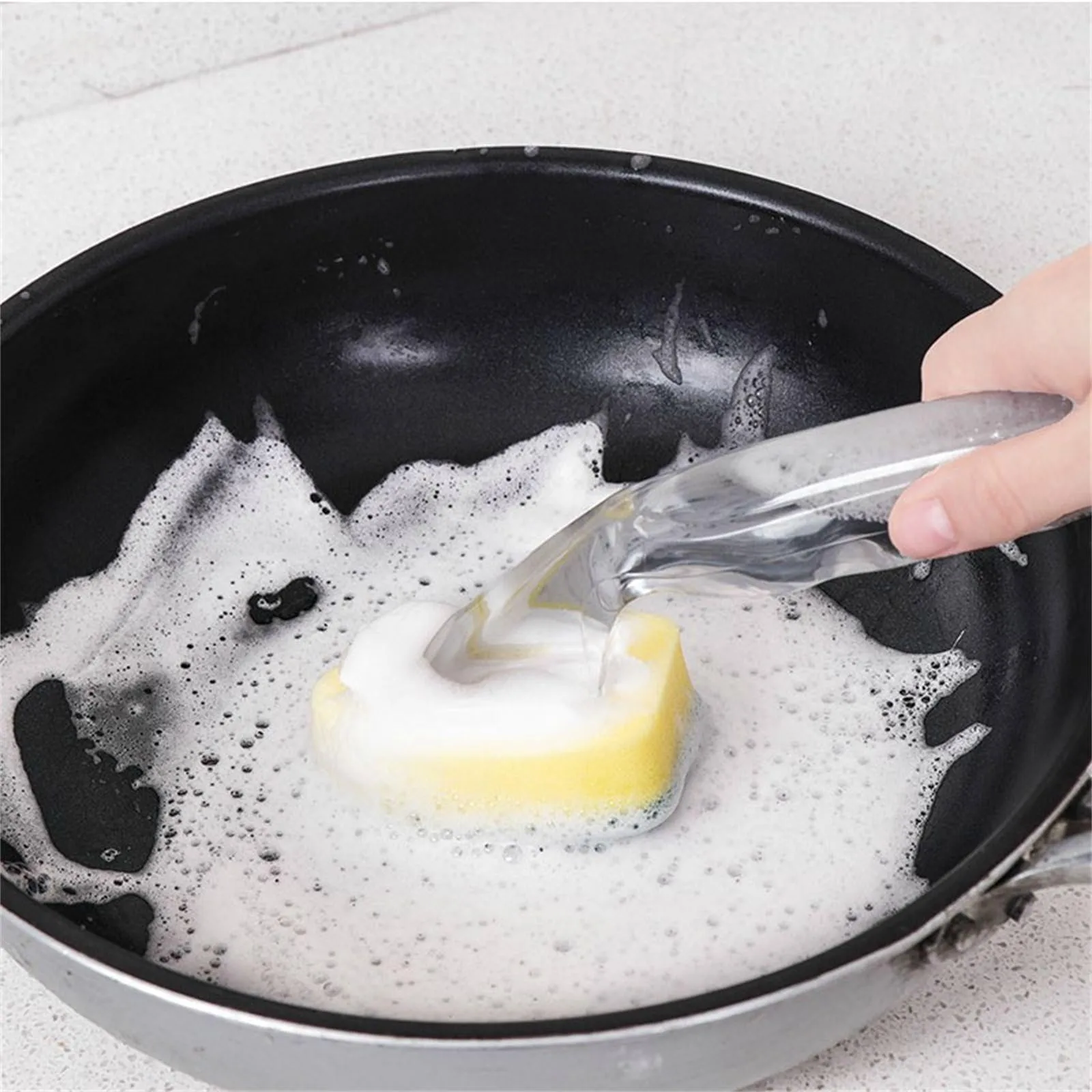 Heavy Duty Dish Wand Sponge Refill Replacement Heads and Stick For Kitchen Car Bathroom Sink Cleaning Dish Wash Sponge