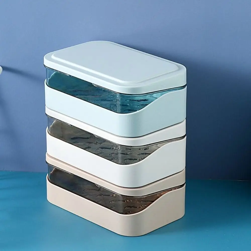 

1Pcs Durable With Lid Sealing Sponge Plate Dustproof Soap Box Soap Dish Soap Container Soap Case