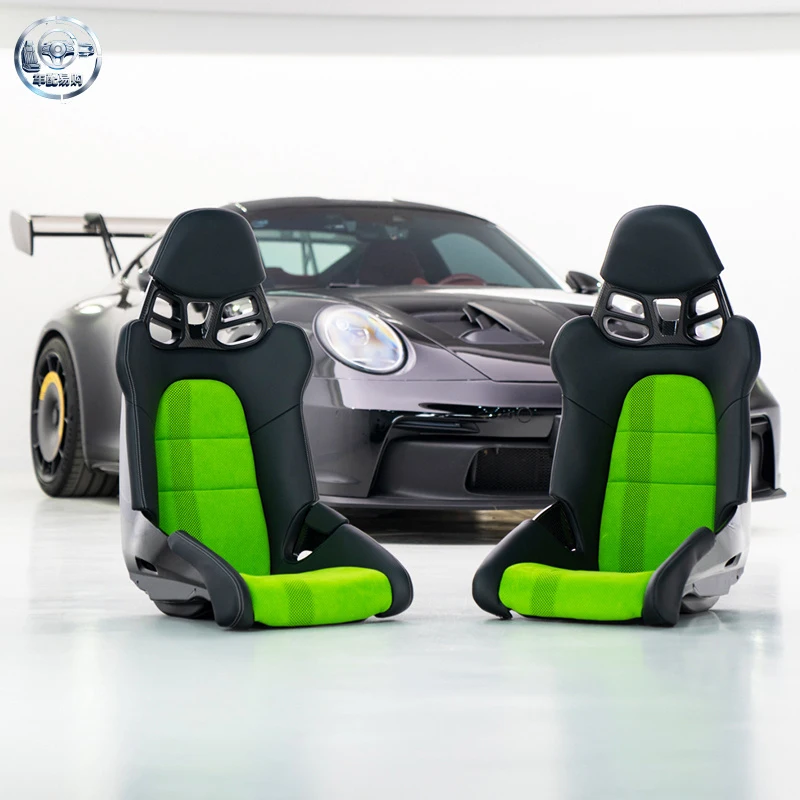 Modification New Carbon Fiber Bucket Chair Kit 992 GT3 RS Front Seat Car Upgrade for Panamera 718 911 997