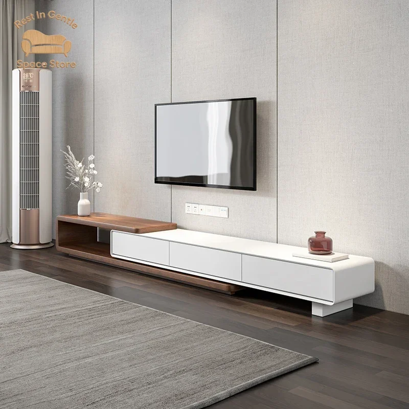 Organizer Extended Tv Stand Universal Drawers Floor Nordic Modern Tv Cabinet Living Room White House Fernsehen Tisch Furniture