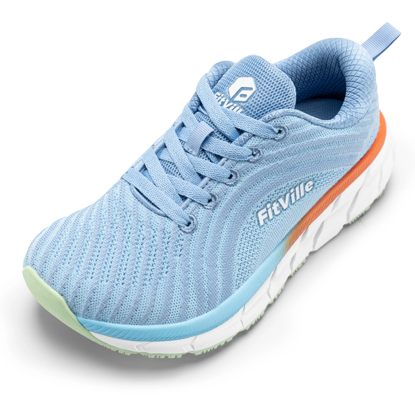 נעלי FitVille עם קופסת אצבע רחבה לנשים, נושמות וקלות לריצה עם כרית להקלה מכאבים