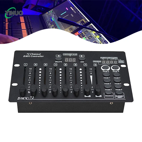 High Quality 72 Channel Mini DMX512 Stage Lighting Console, Portable Simple DMX Controller For DJ Wedding Club Stage Lights