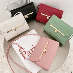 Fashion Women Shoulder Bags New Korean Messenger Bag Candy Color Lock Buckle Versatile Crossbody Bag Casual Phone Bags Handbag