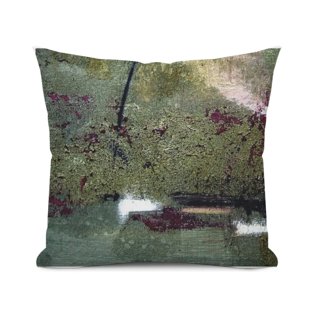 Sage and Plum Textured Abstract Pillow Cushion Case  Dakimakura Cover Decorative Sleeping 45x45cm