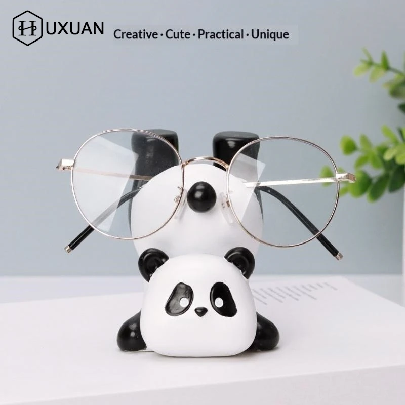 【NEW】Cute Inverted Panda Glasses Holder Office Desk Glasses Stand Sunglasses Storage Rack Home Bedroom Decoration Ornament